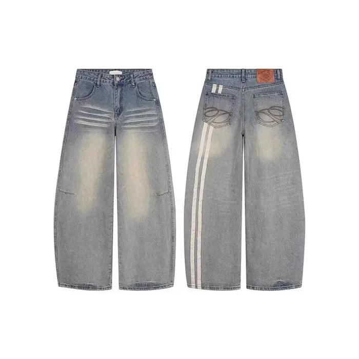 Jeans rétro américains à rayures