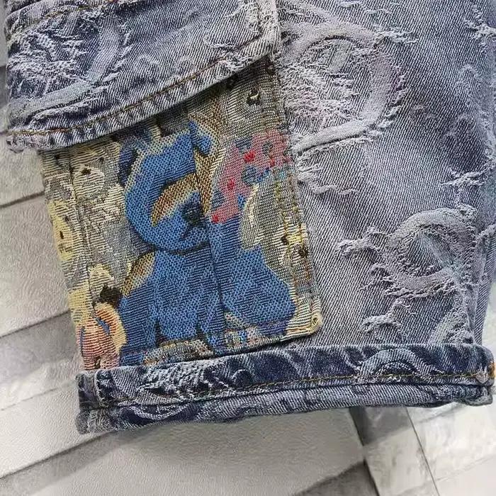 Pantalon brodé Dragon pour hommes
