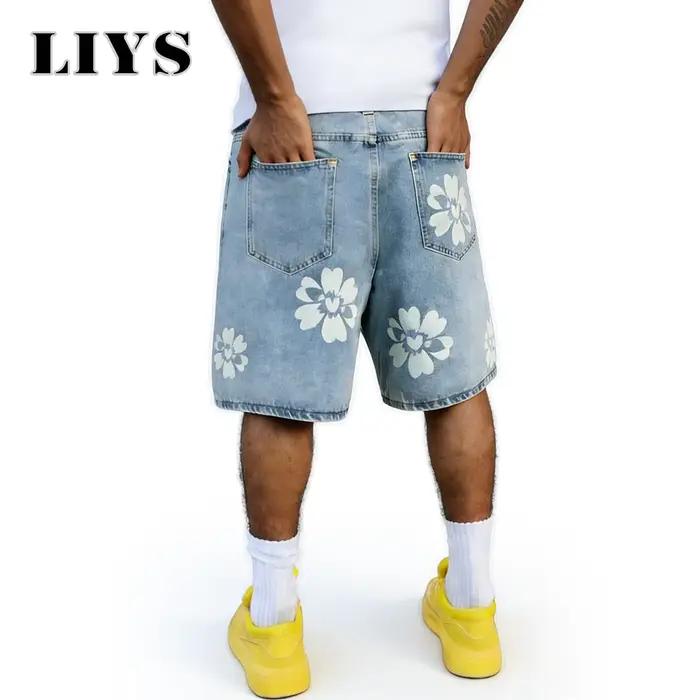 LIYS – jean à jambes larges pour hommes