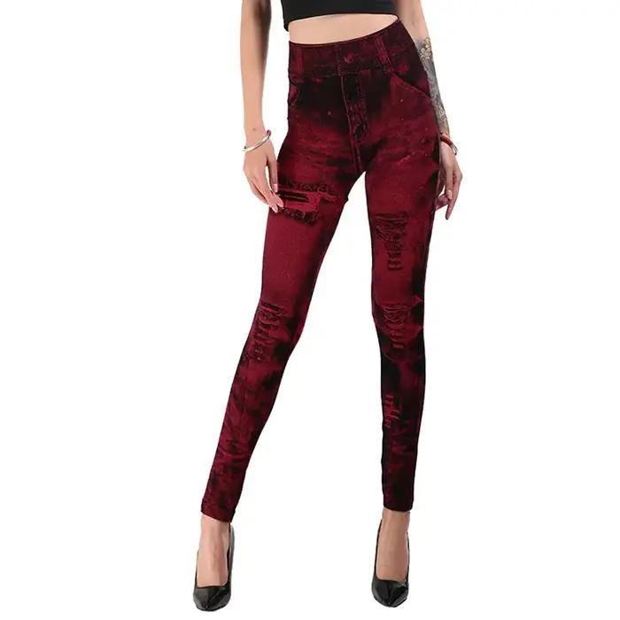Leggings imitation jean pour femmes leggings minceur push up sexy et confortables pour tous les jours et les occasions spéciales