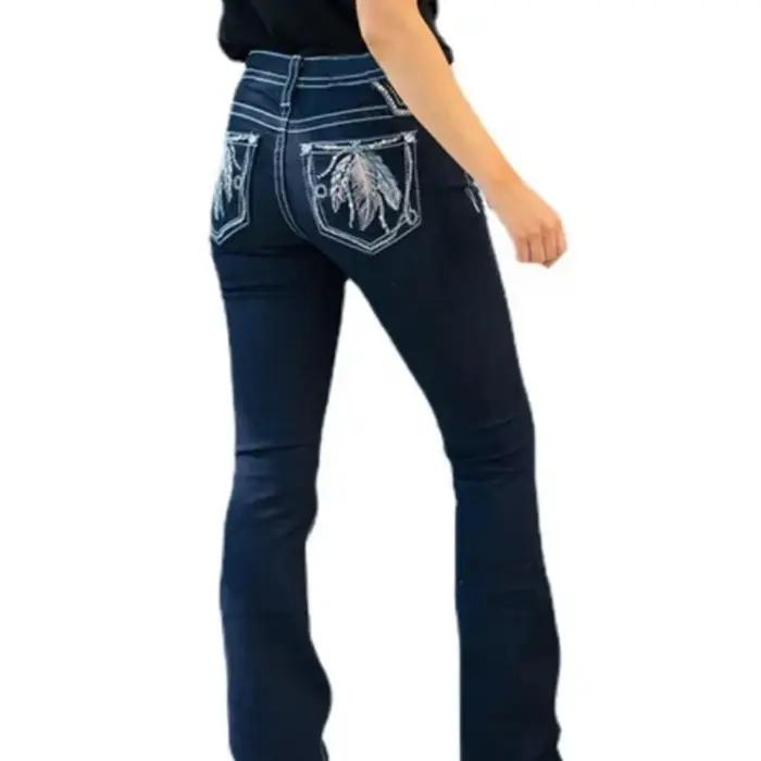 Jean Long en Denim pour Femme