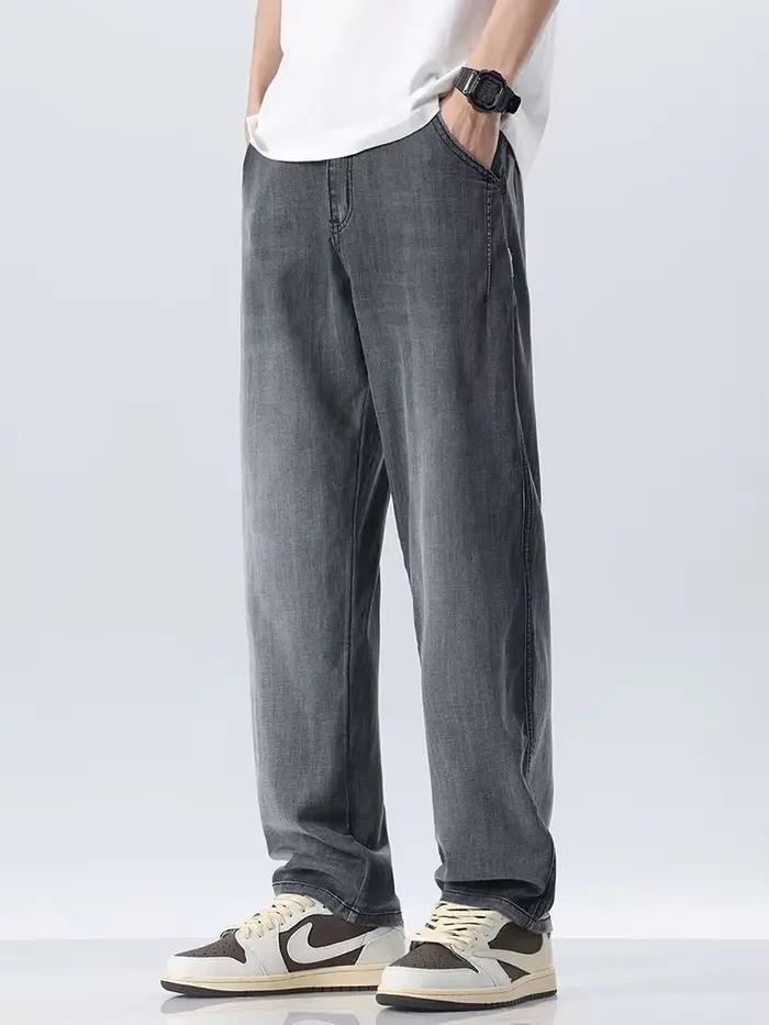 Lyocell-Jean Droit et Doux pour Homme