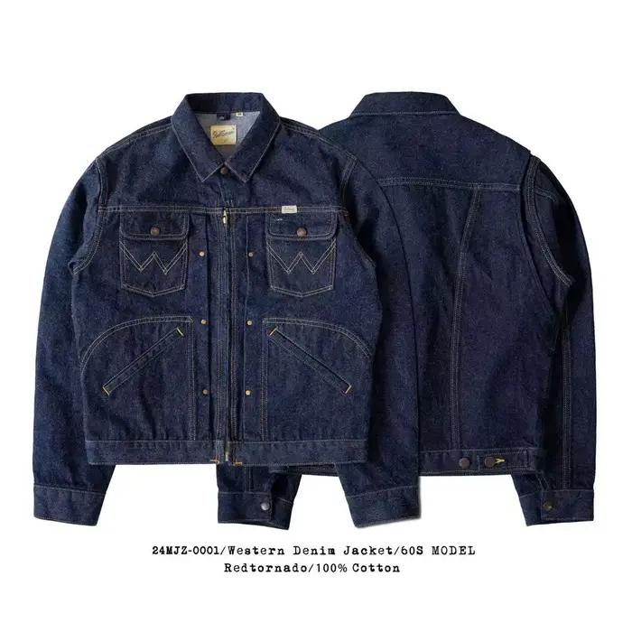Veste en jean Red Tornado années 1960 coupe boxy poches de poitrine et latérales veste homme four seasons denim selvedge 100% coton robuste et durable à offrir