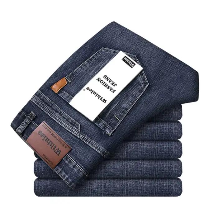 Nouveau droit hommes mode gris noir bleu jean