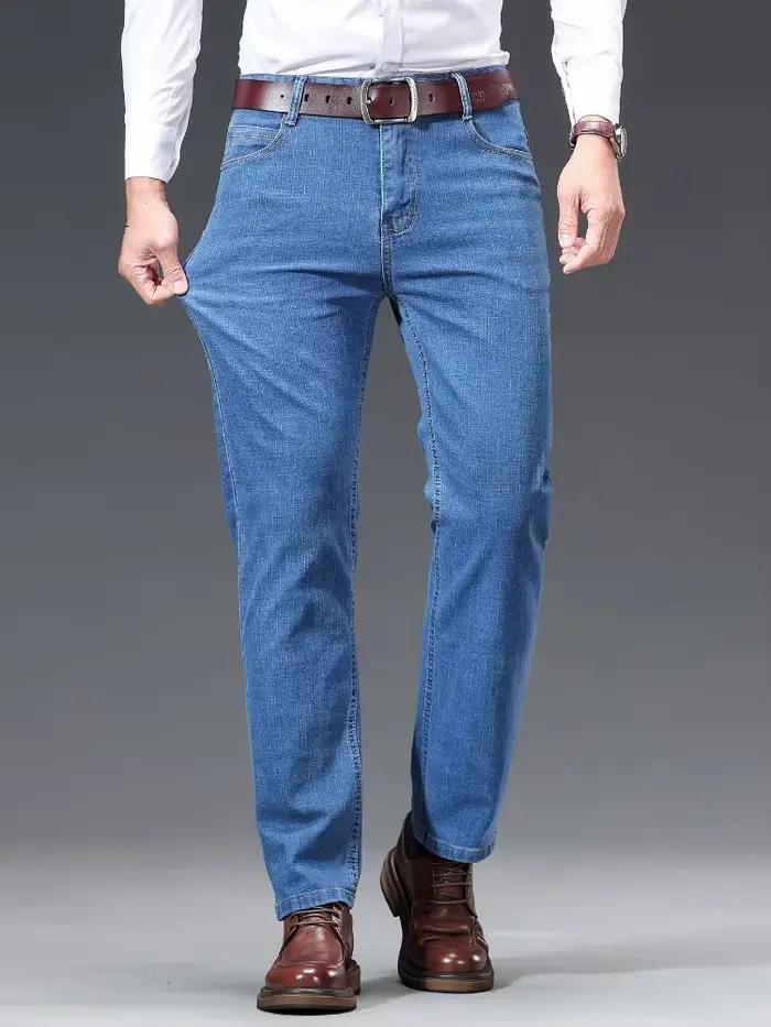 Jean droit fin pour homme