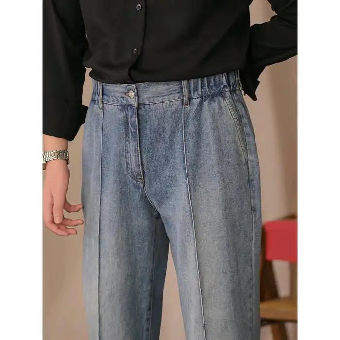Jean à jambes droites en Denim britannique pour hommes