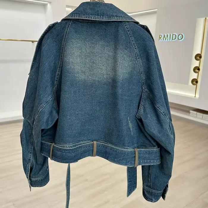 Veste en jean bleu Vintage pour femme