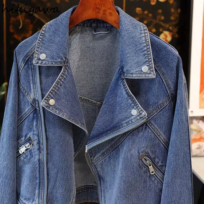 Manteaux en jean streetwear pour femmes