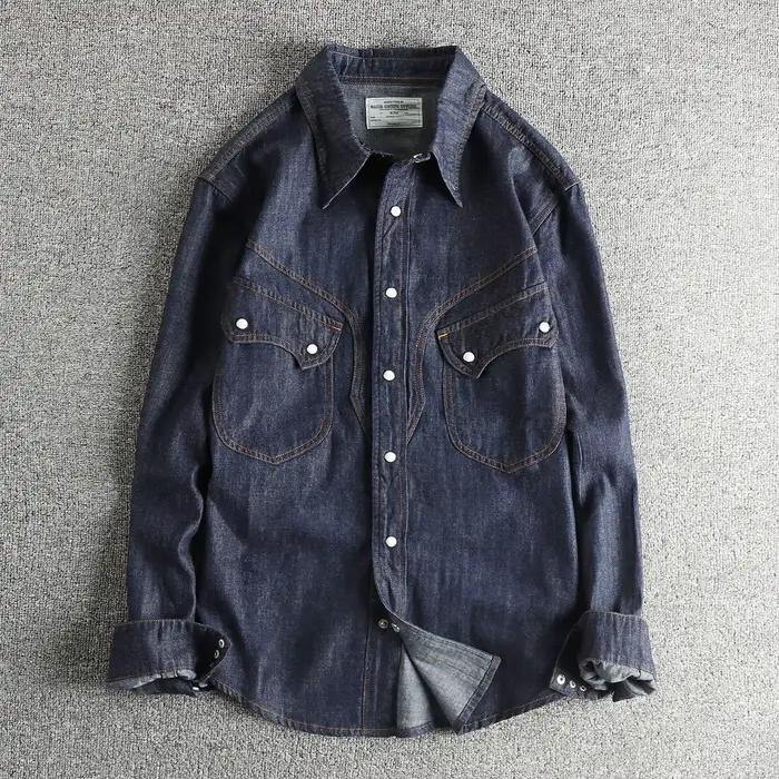 Réplique de chemise en jean pour hommes