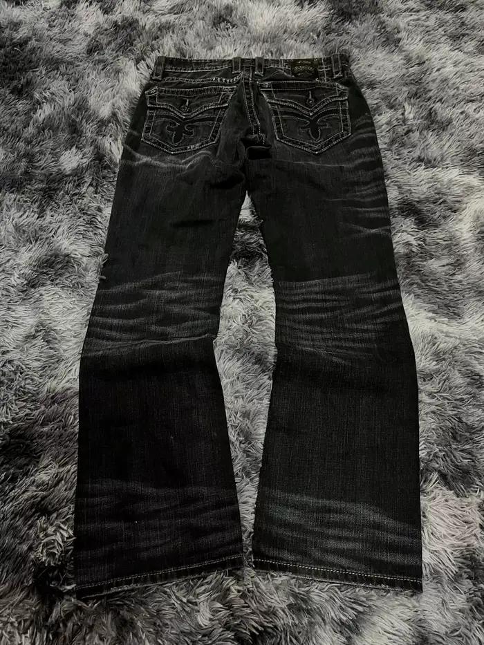 Jeans micro-évasés taille basse gothiques pour femmes