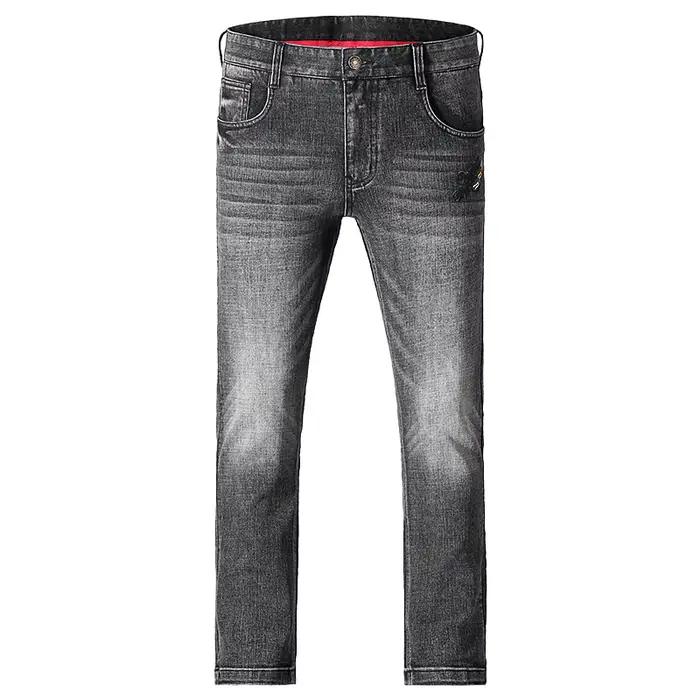 1New hommes hiver jean Bruce & Shark jambe droite gris