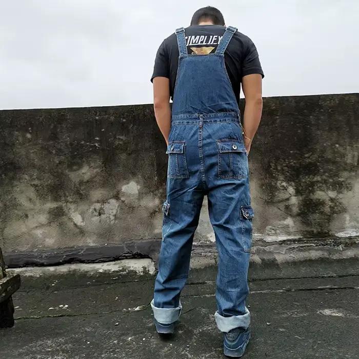 Salopette en Jean Bleu pour Homme