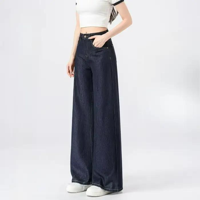 Jeans larges et droits pour femmes