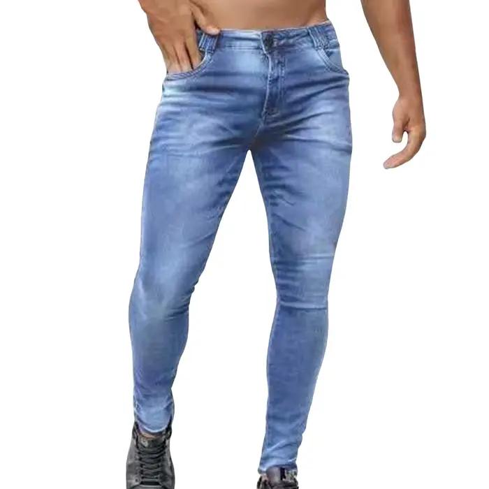 Jean Skinny Stretch Denim Pantalons Hommes Style Streetwear pour Grand Garçon Occasions Voyage Sport Maison