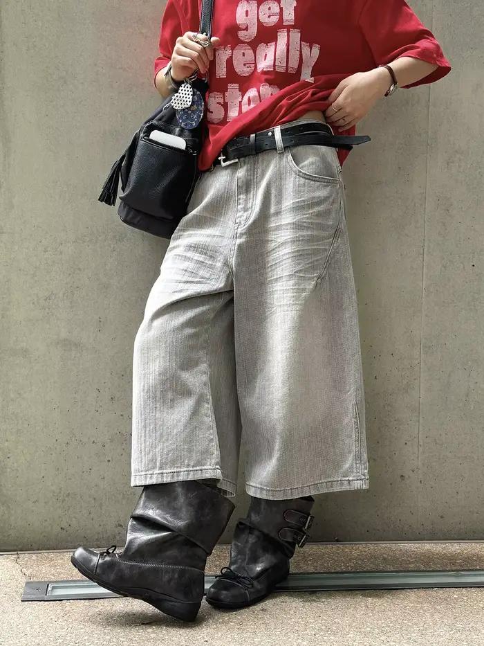 Nouveauté été : Jeans vintage style rétro américain pour femme