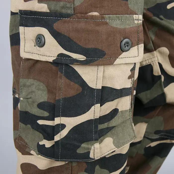 CamSolomon-Pantalon cargo camouflage pour homme