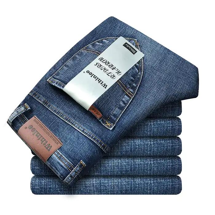 Nouveau droit hommes mode gris noir bleu jean