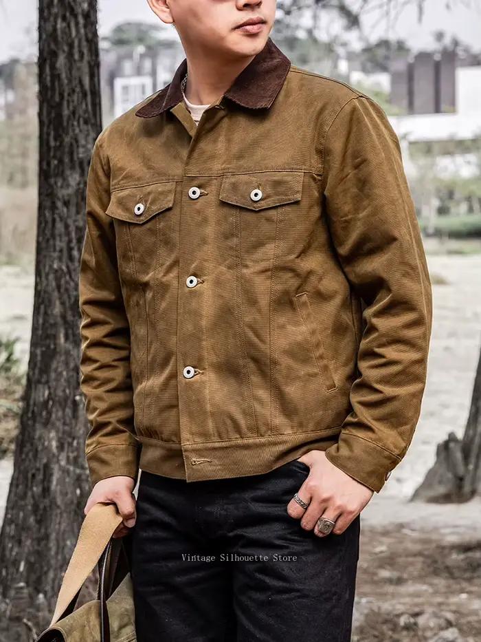 Veste de camionneur cirée Tornado rouge