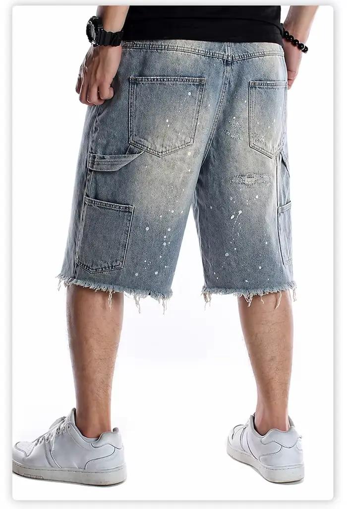 Shorts en jean délavé tendance pour homme – Nouveauté été