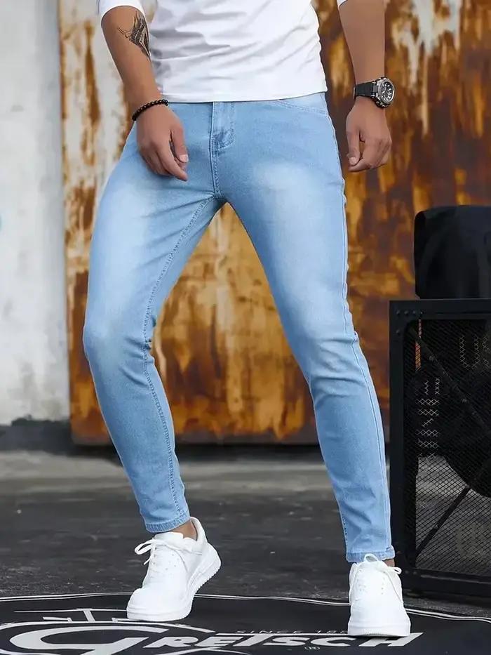 Jean Slim en Denim pour Homme