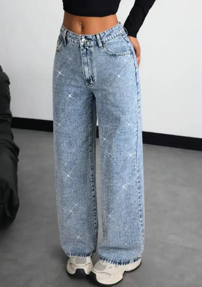 Jean à jambes larges pour femmes