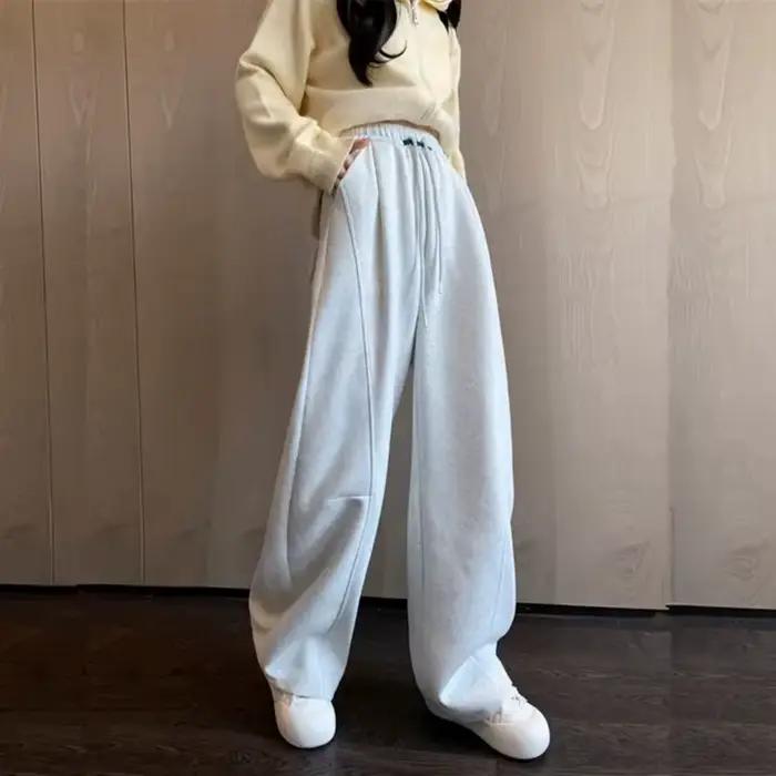 Nouveau Pantalon à jambes larges pour femmes printemps automne