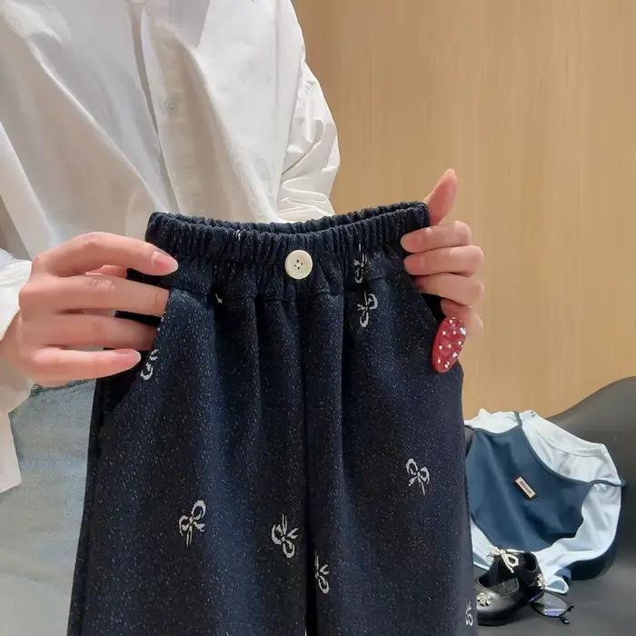 Pantalons en jean bleu mignon pour filles confortables et élégants pour usage quotidien occasions spéciales enfants 4 6 ans