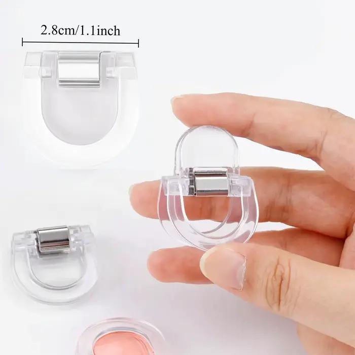 Lot de 4 pinces transparentes invisibles pour pantalons