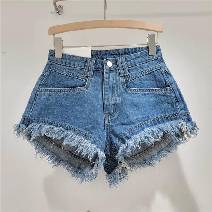 Short en Denim brut pour femmes