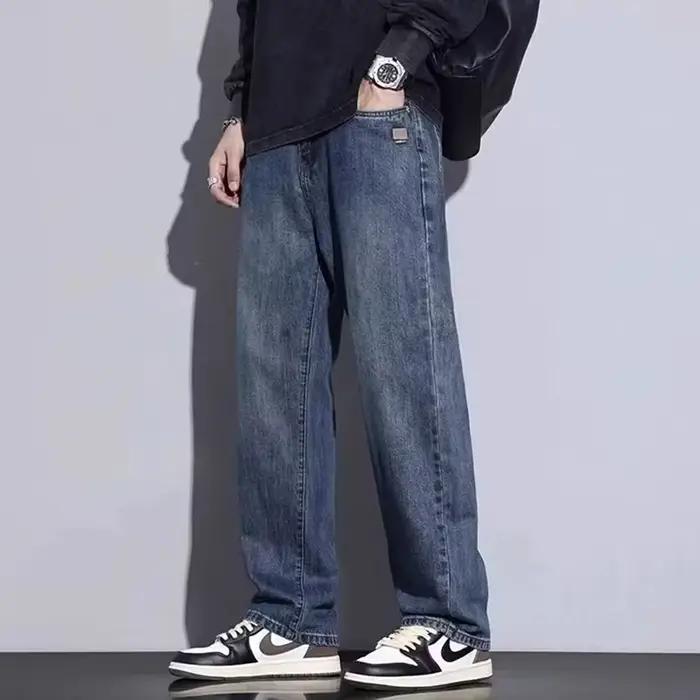 Nouveau Jean Américain Vintage Polyvalent à Jambes Larges pour Homme 2026 – Confortable pour le Quotidien