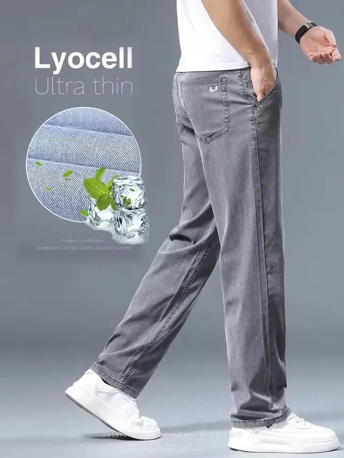 Jean d'été en Lyocell ultra-fin de haute qualité pour hommes