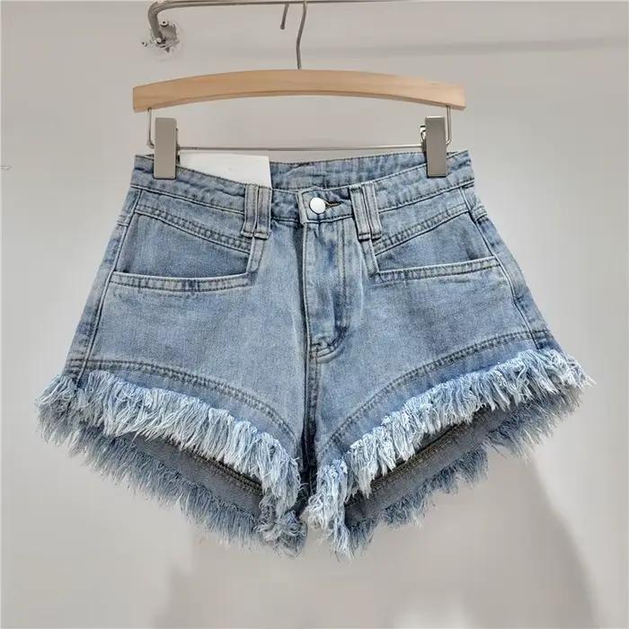 Short en Denim brut pour femmes