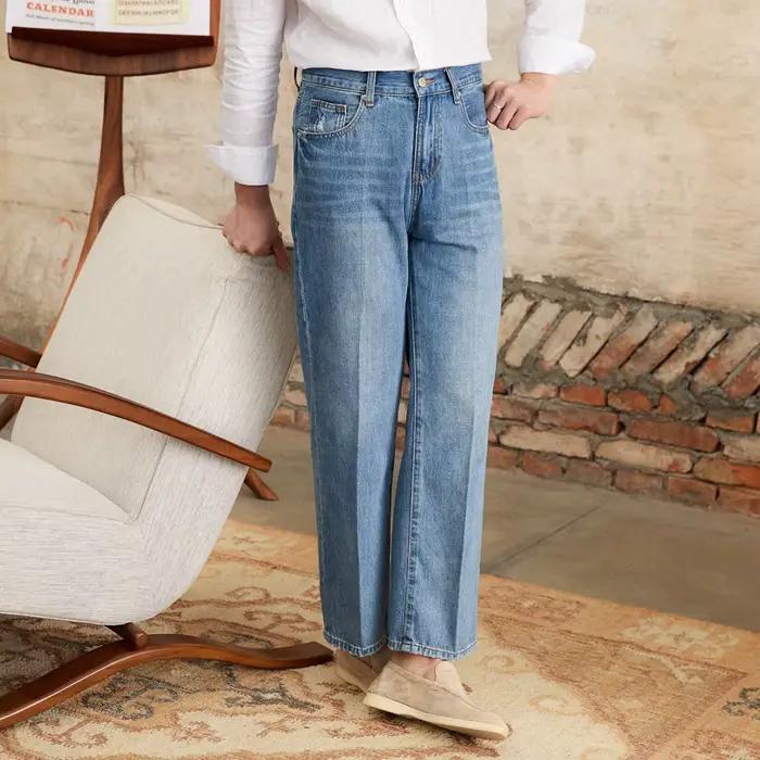 Mr. Deer-Jeans Vintage Taille Haute pour Homme