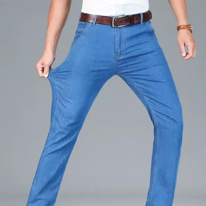 Jean en soie glacée pour homme