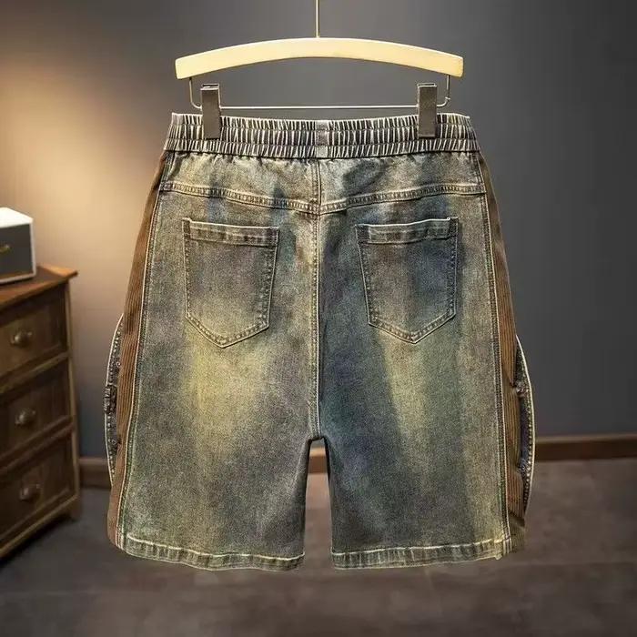 Short en jean rétro américain pour hommes