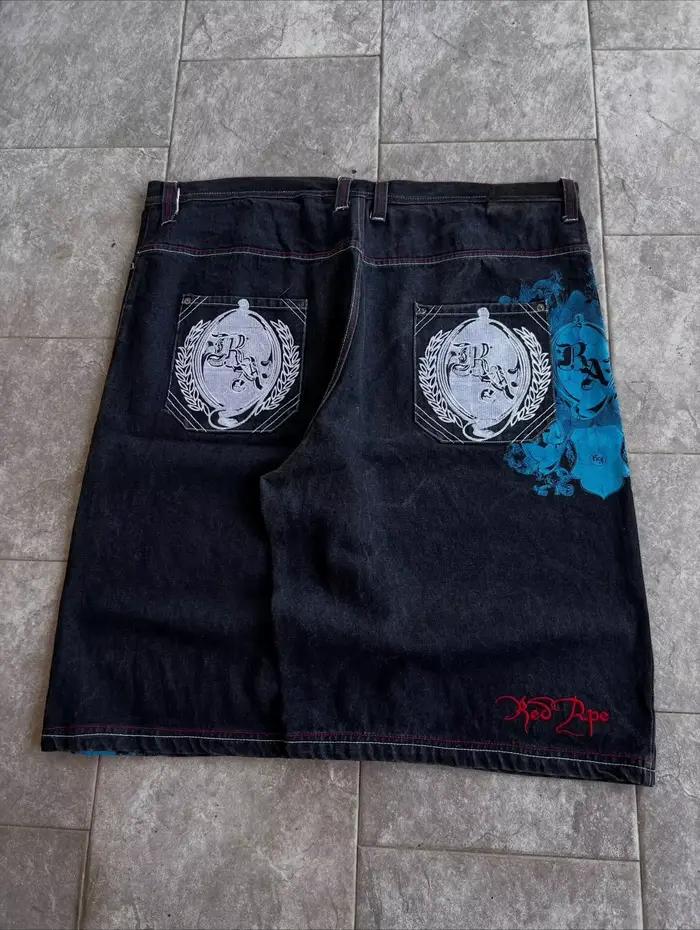 Short en jean rétro pour homme Y2K