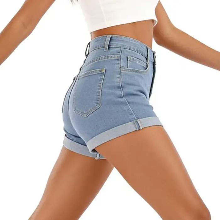Shorts en jean décontractés et amples pour femmes