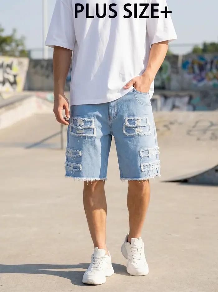 Shorts en jean grande taille pour hommes 2XL-6XL – Pantalons décontractés d'été