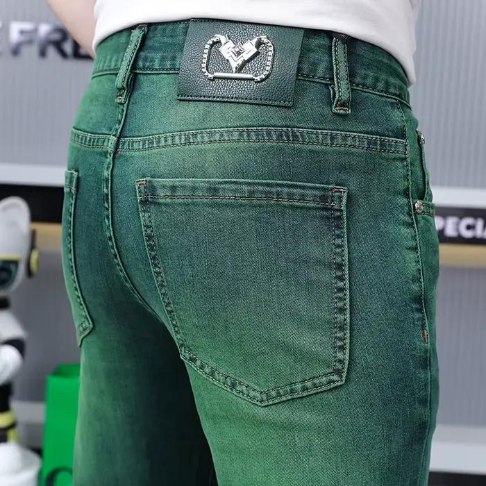 Jean vert émeraude pour homme