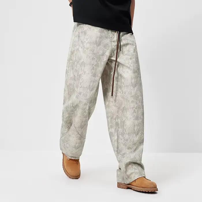 Jean Homme Semir Camouflage 2026 Imprimé Coupe 3D Ample Style Urbain Décontracté Quotidien Doux Confortable Tendance