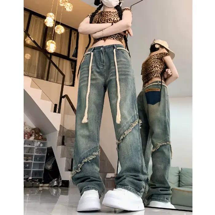 Jean Rétro de Style Coréen pour Femme