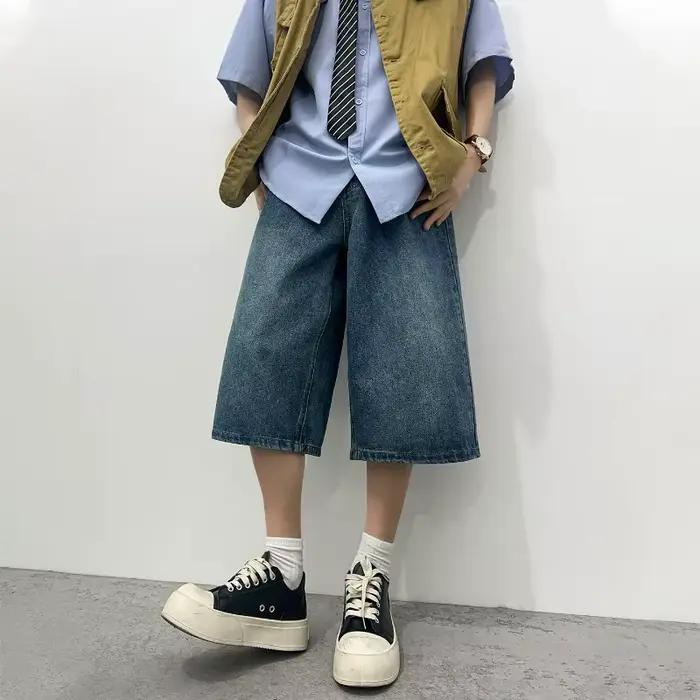 Nouveaux shorts en jean décontractés pour hommes