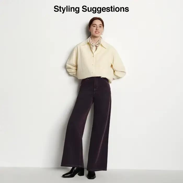 Semir jean femmes Maillard flocé pantalons longs Style Cool 2025 nouveau hiver doublé polaire ample jambe large rétro