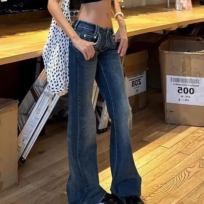 Jean Vintage américain Y2K pour femmes