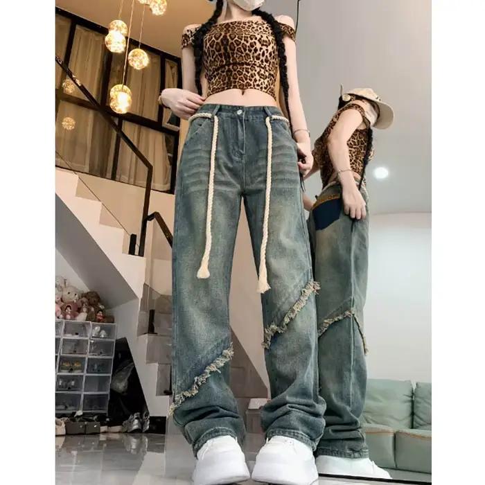 Jean Rétro de Style Coréen pour Femme