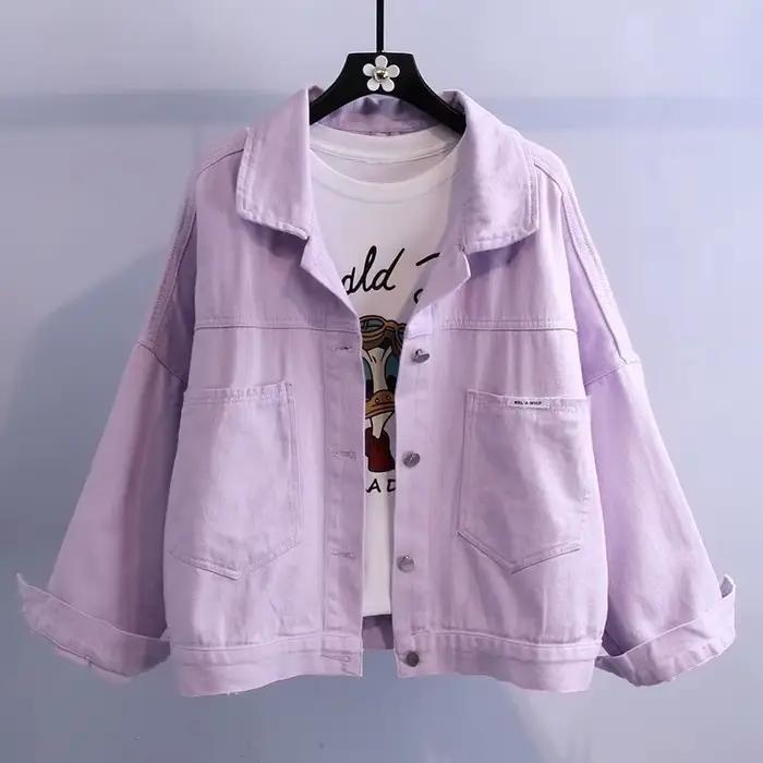 Veste en jean blanche pour femme