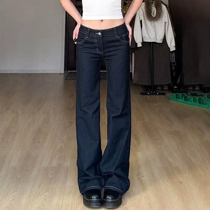 Jean Bootcut en Denim pour Femme