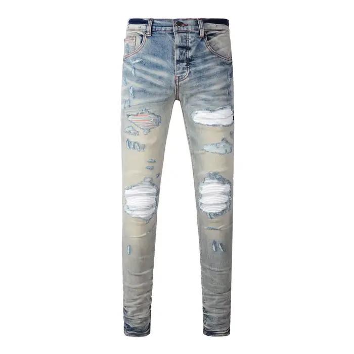 Jean slim bleu pour homme