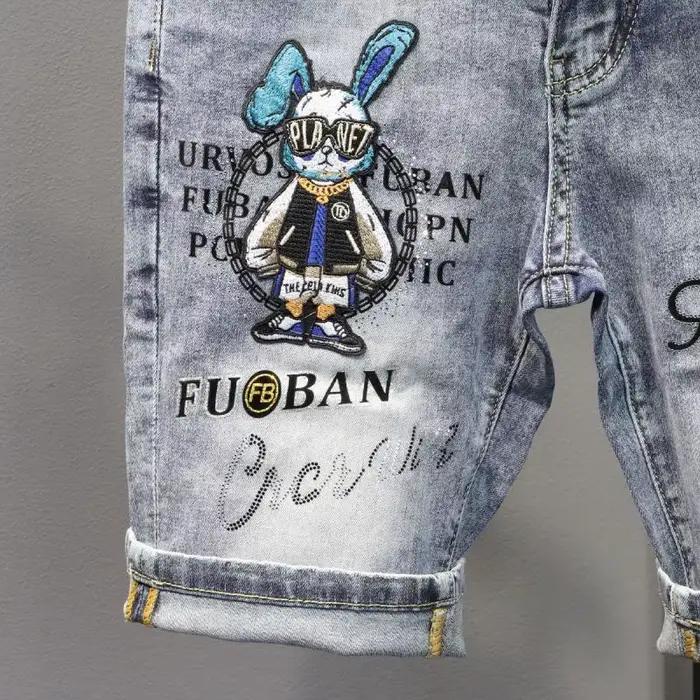 Kpop-Short en Jean pour Homme
