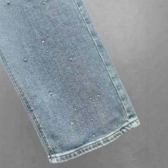 Jean décoratif en strass pour femmes